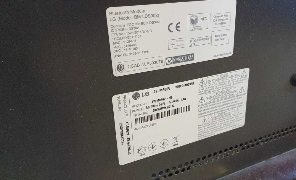 LED Телевизор LG, 47 диагональ, 3D , WiFi SmartTV, YouTube