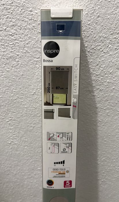 Estore blackout cinzento Inspire Bossa