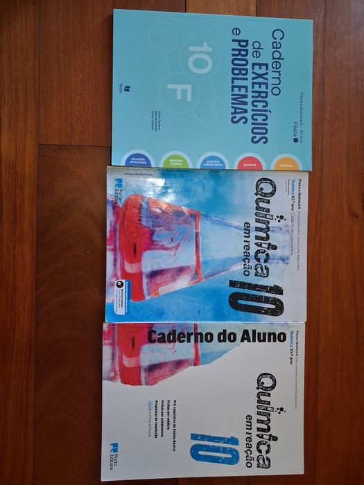 Pack 3 cadernos fqA 10ano
