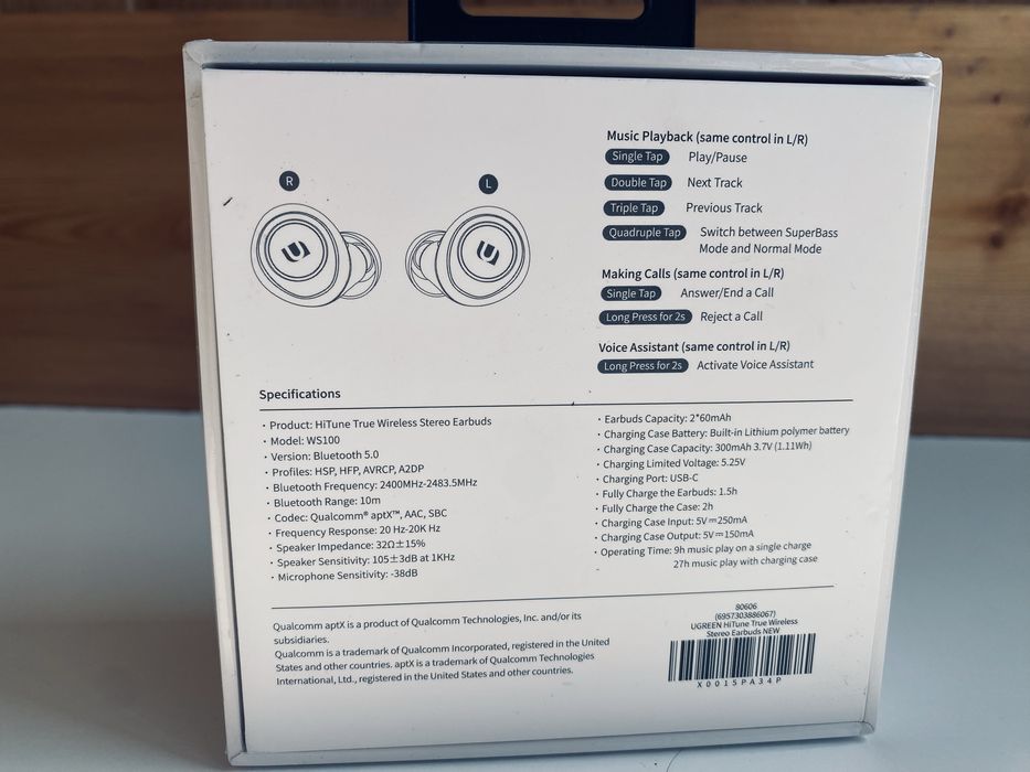 Продаю навушники-затички UGREEN