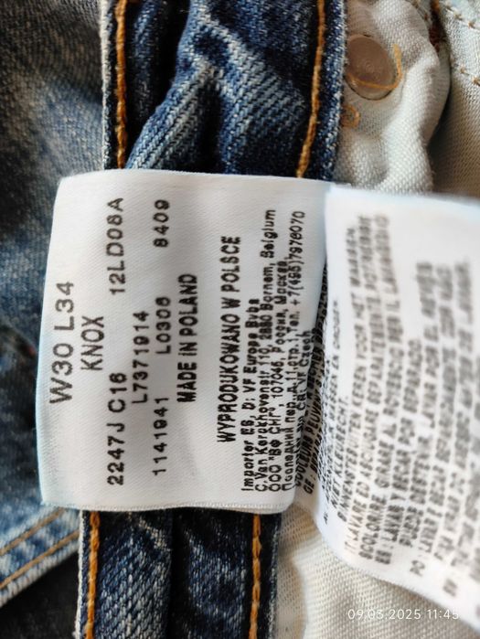 Джинси Levis 501(USA)36/32 и Lee,(USA),30/34