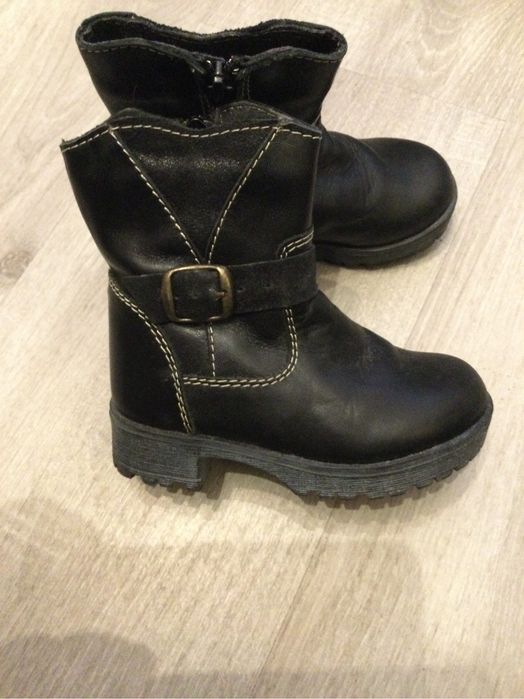 Botas em pele criança