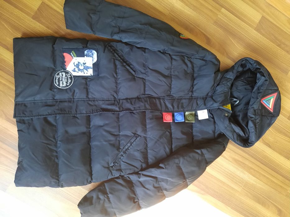 Пуховик зимовий дівчинка 140 см