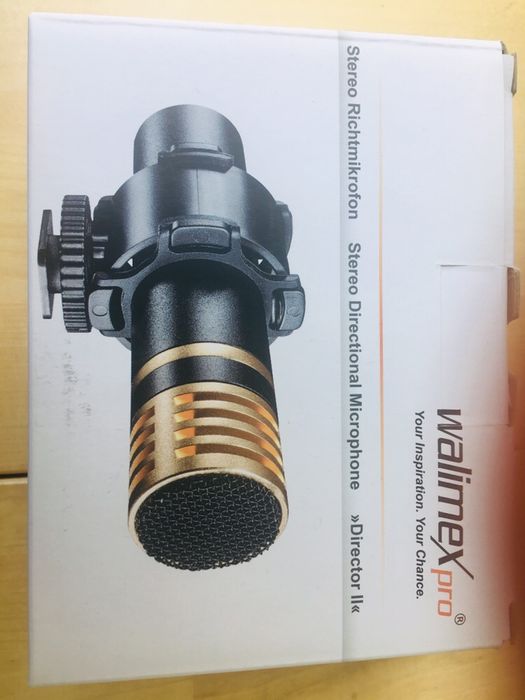 Microfone Walimex pro Direcional Estéreo Diretor II DSLR