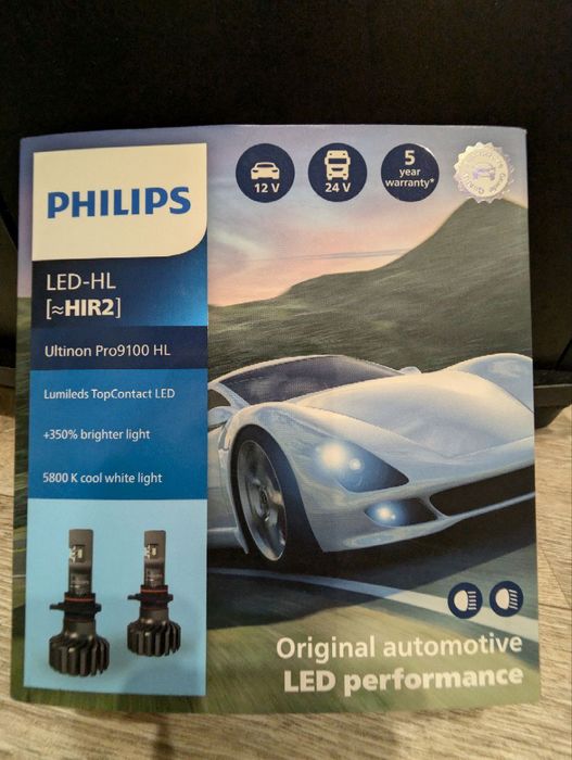 Автолампа Phillips Ultinon Pro9100 HIR2 2шт.