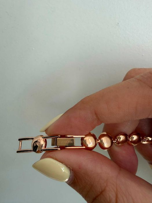Pulseira Swarovski - Pulseira Una Angelic Lapidação redonda, Pavé, Média, Branca