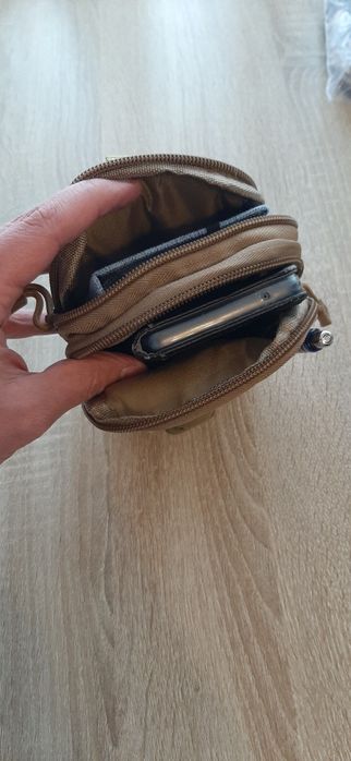 Szaszetka męska nerka kolor khaki