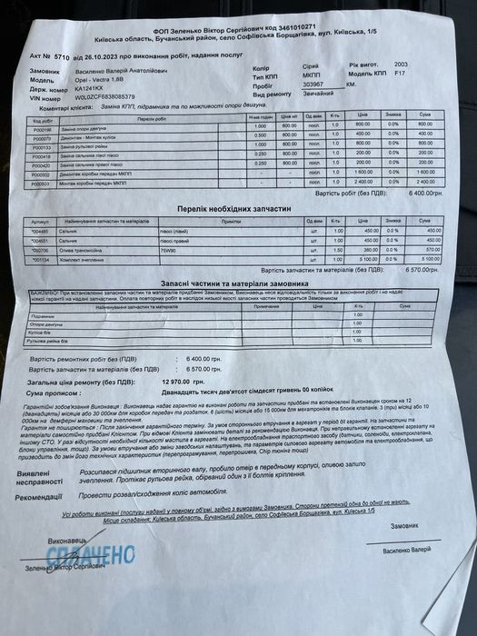 Продаю свій автомобіль Опель вектра С