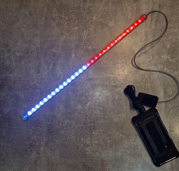 Listwa Led RGB 50 cm, Knight Rider, mulitkolor, wiele efektów