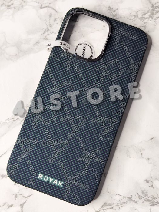 Карбоновый чехол Carbon Magsafe iPhone 16 Pro Max чохол карбоновий