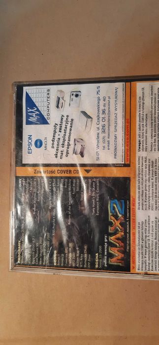 gra pc m.a.x. 2, heavy metal , age of empires cd action 10/2000
