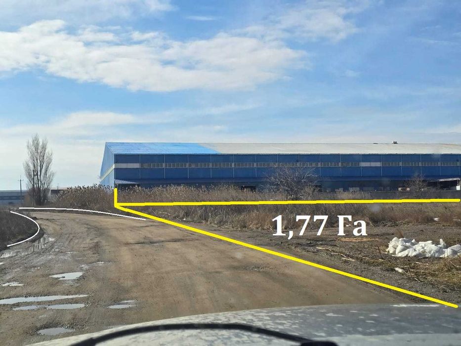 1,77 Га в промпарке "Усатово" ( Одесса)  Клеверный мост. М05 Е95