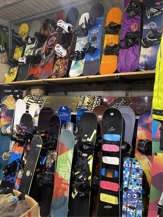 Прокат Лиж Сноубордів ботінків шоломів