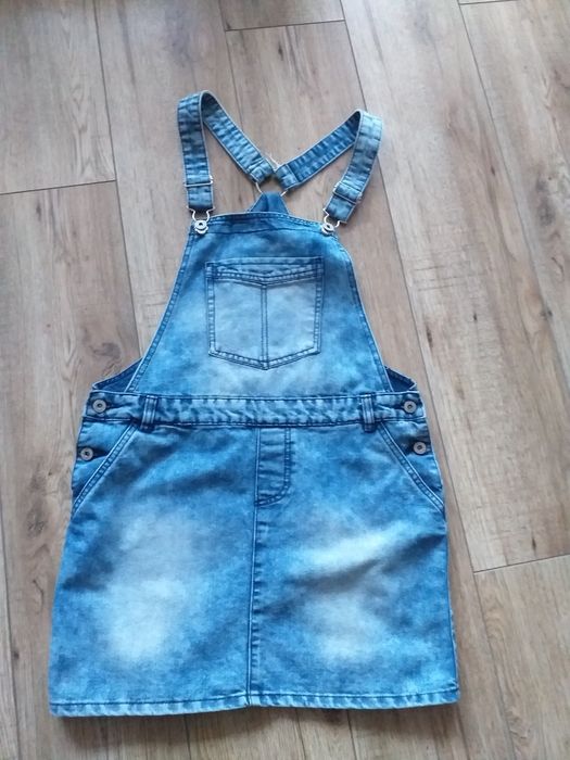 Spódnica jeans ogrodniczka
