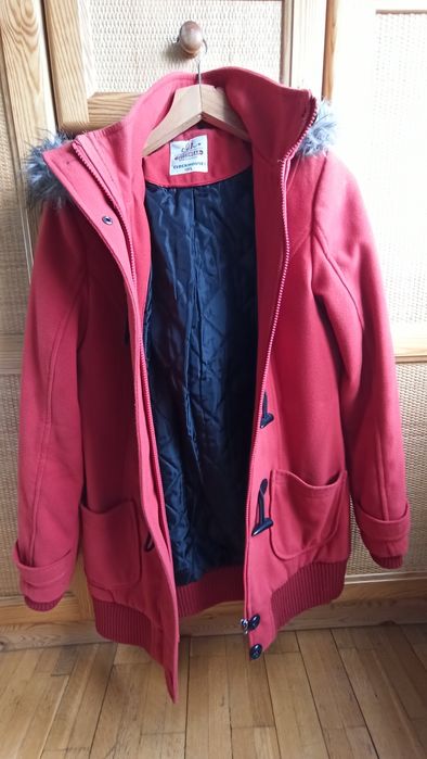 Płaszcz zimowy kolor ceglasty