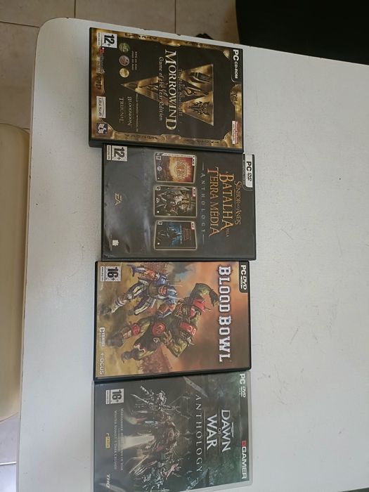 Lote 4 jogos dvd para computador