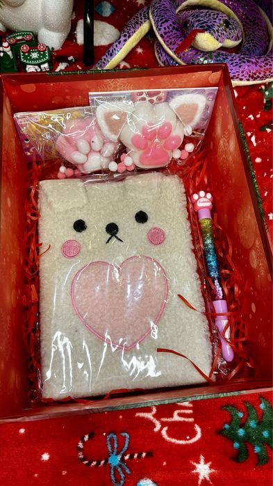 Подарунок таба лапка сквіш антистрес подарунковий бокс