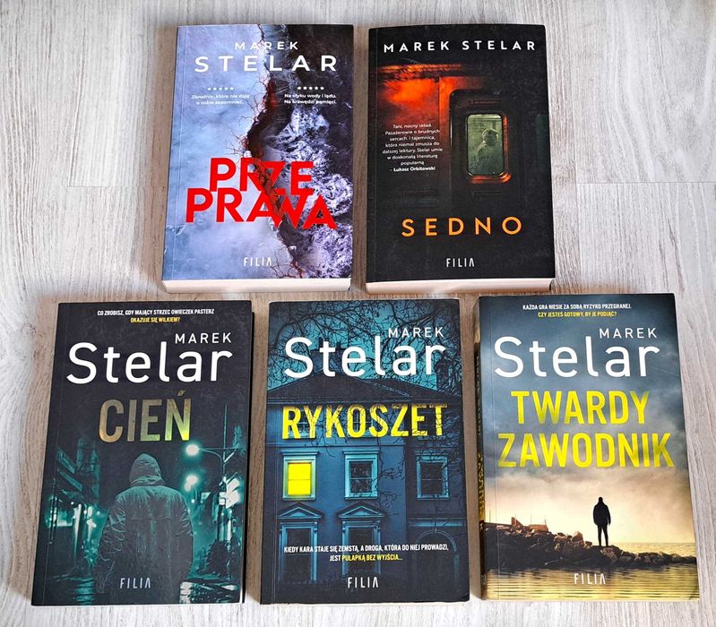 5x Marek Stelar Sedno + Przeprawa + Cień + Rykoszet + Twardy zawodnik