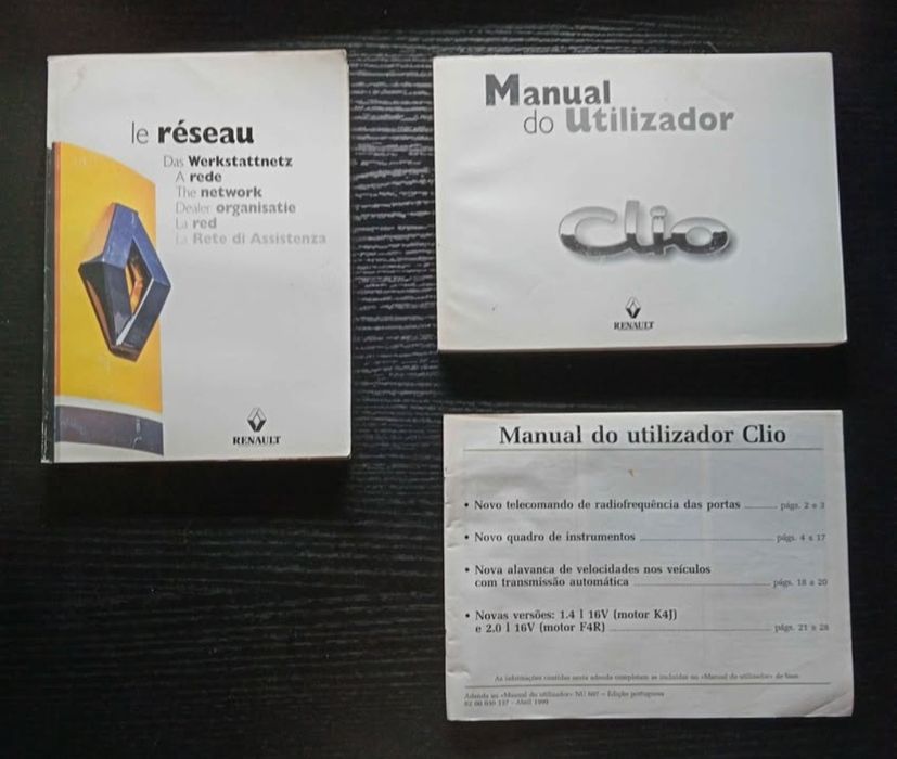 Manuais Renault + capa