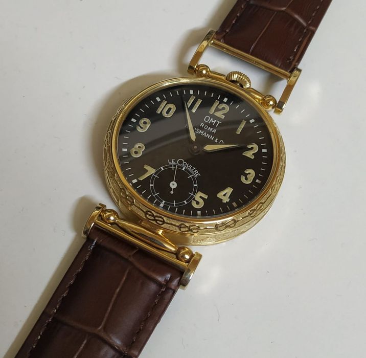Wojskowy Jaeger Le Coultre  pasówka ze statku powietrznego Roma 40 mm