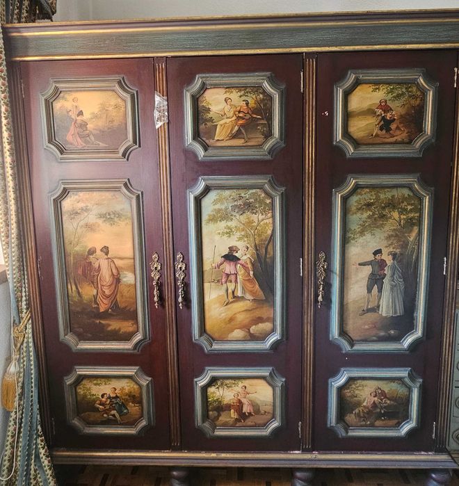 Armário pintado à mão