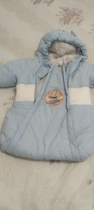 Детский конверт,зимний комбинезон для малыша, комбинезон на овчине