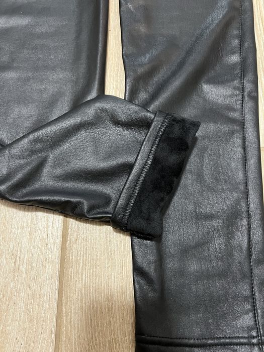 Лосини для вагітних з екошкіри утеплені