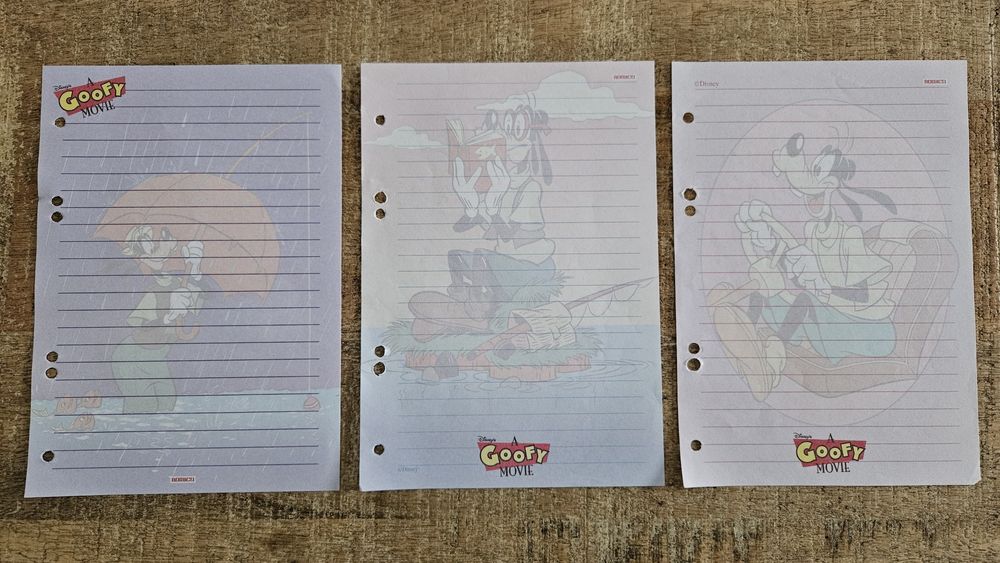 3 x karteczka do segregatora Goofy nomico Disney