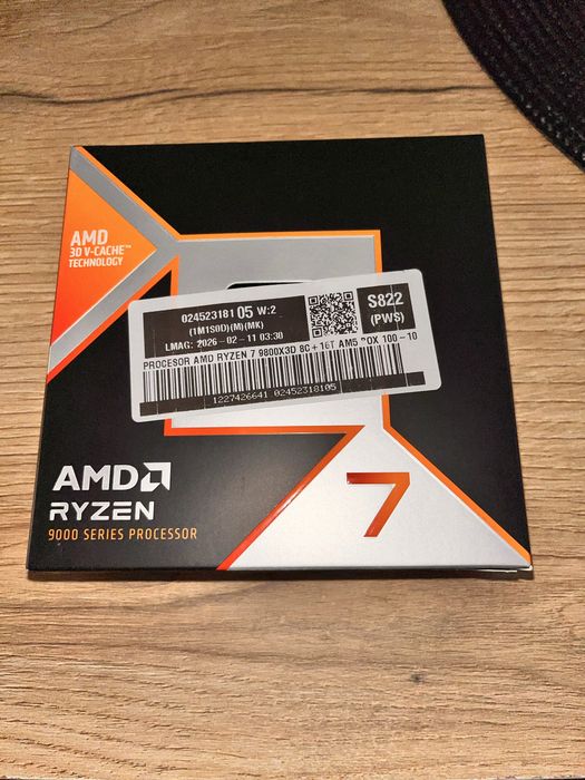 Procesor AMD ryzen 7 9800x3d