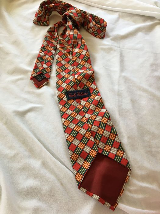 Carlo Palazzi, krawat jedwabny, silk