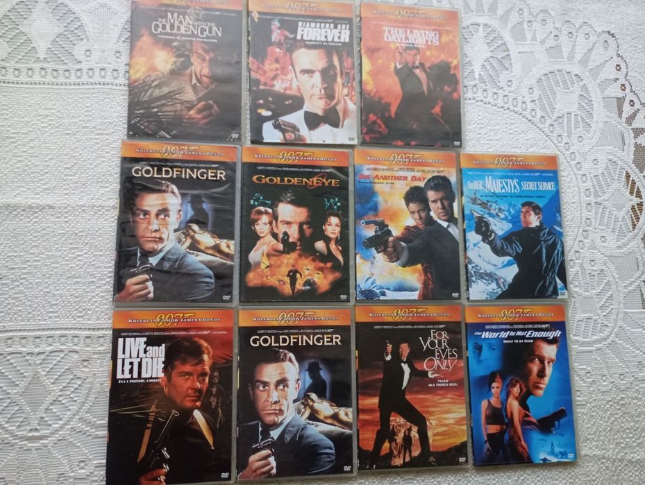Kolekcja filmów dvd James Bond