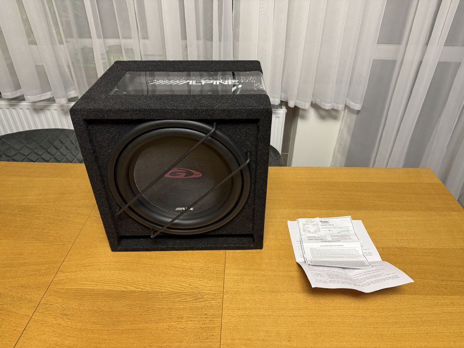 Alpine sbg 1244br subwoofer w skrzyni bass refleks jak nowy