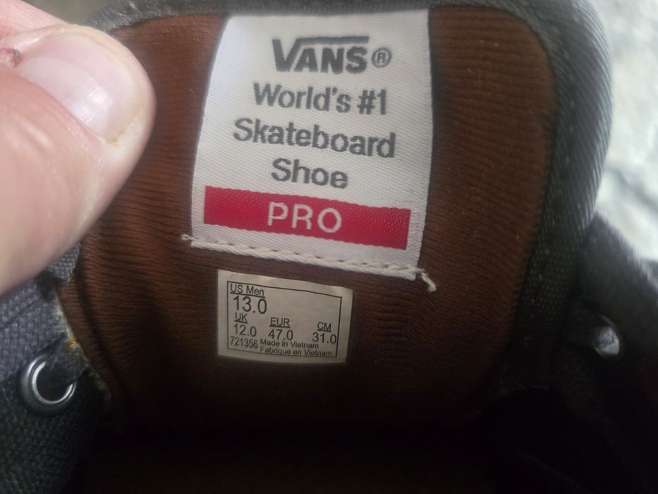 Trampki vans skórzane