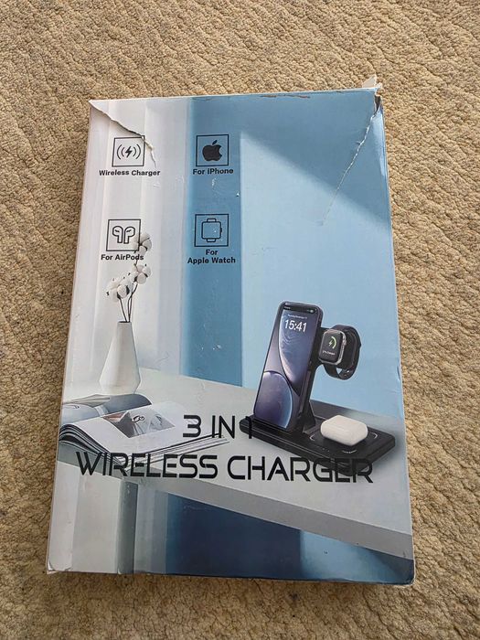 Безпровідна зарядка 3 в 1 для iphone.