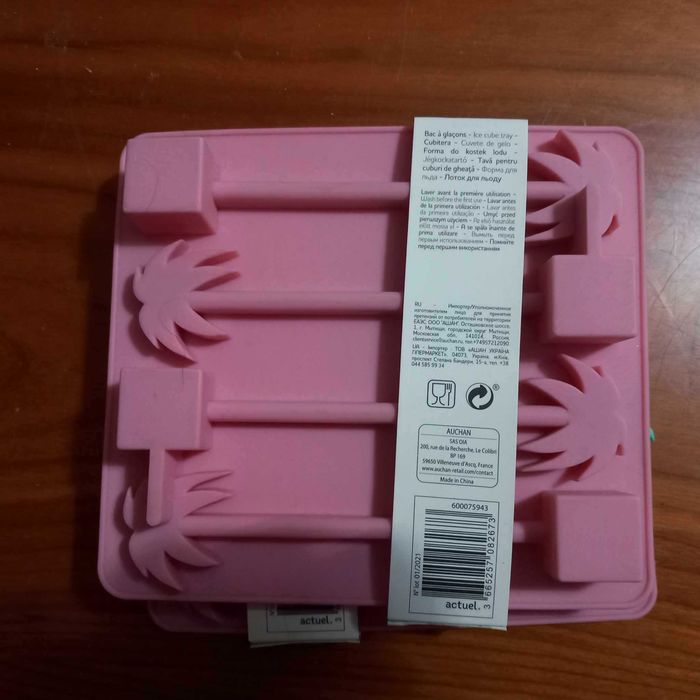 Covetes de gelo em silicone com suporte NOVO