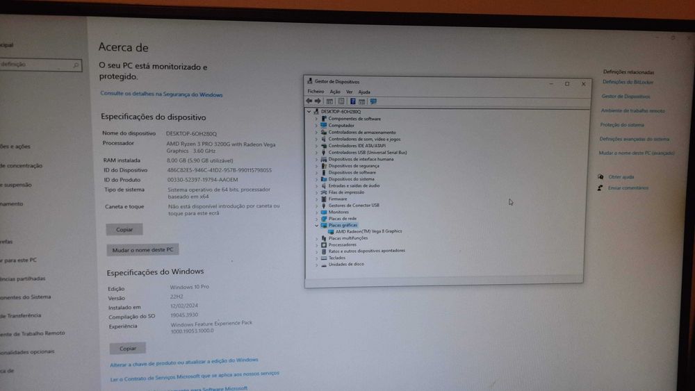 Computador HP Elite Desk 705 G5 SFF