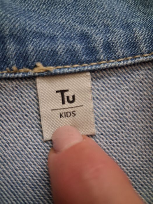 Джинсова куртка подовжена для підлітка