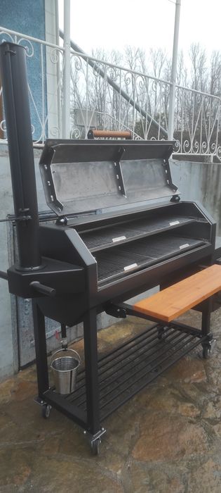 Американський смокер, барбекю гриль, пічка для казана.