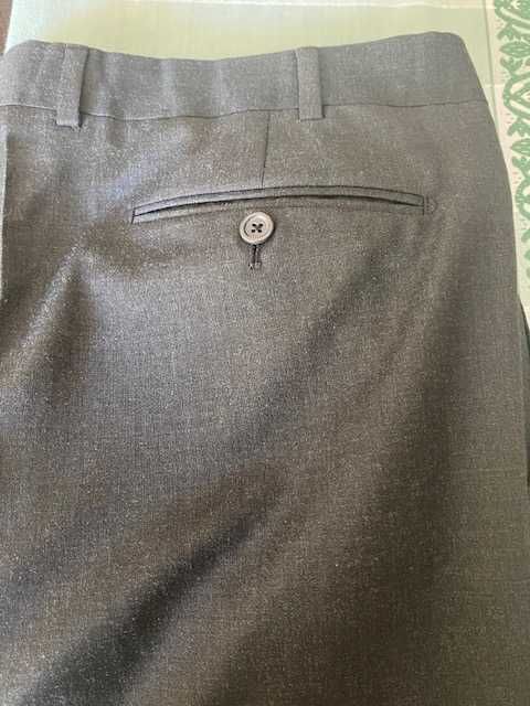 Calças de homem clássicas para inverno, n.º 52, originais, cinzentas