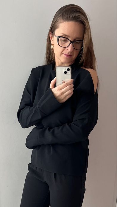 Porte prive bluzka z odkrytym ramieniem asymetryczna 36