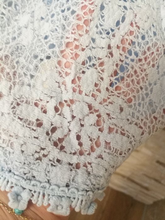 Sukienka koronkowa niebieska na lato roz.S
