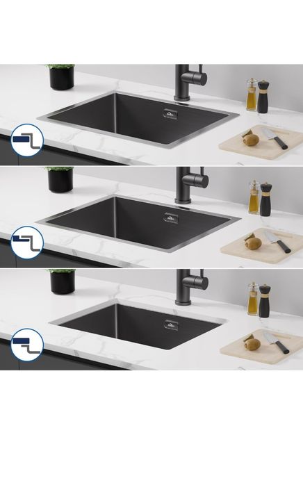 Pia Inox Preta 50x40