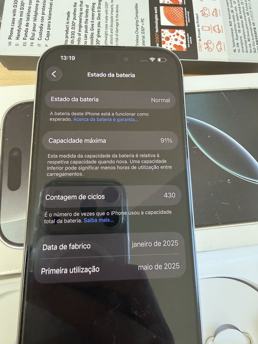 Iphone 16 pro 256Gb com acessórios