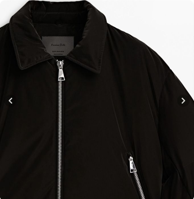 Терміново! куртка з коміром пуфер пуховик Massimo dutti