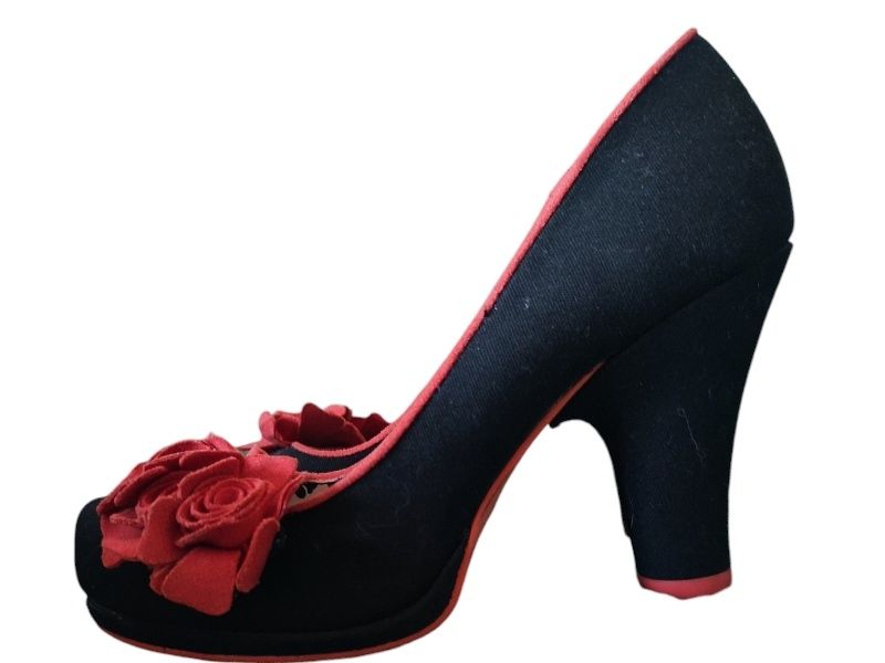 Ruby Shoo EVA pantofle czółenka na platformie w stylu pin up girl.. Ro