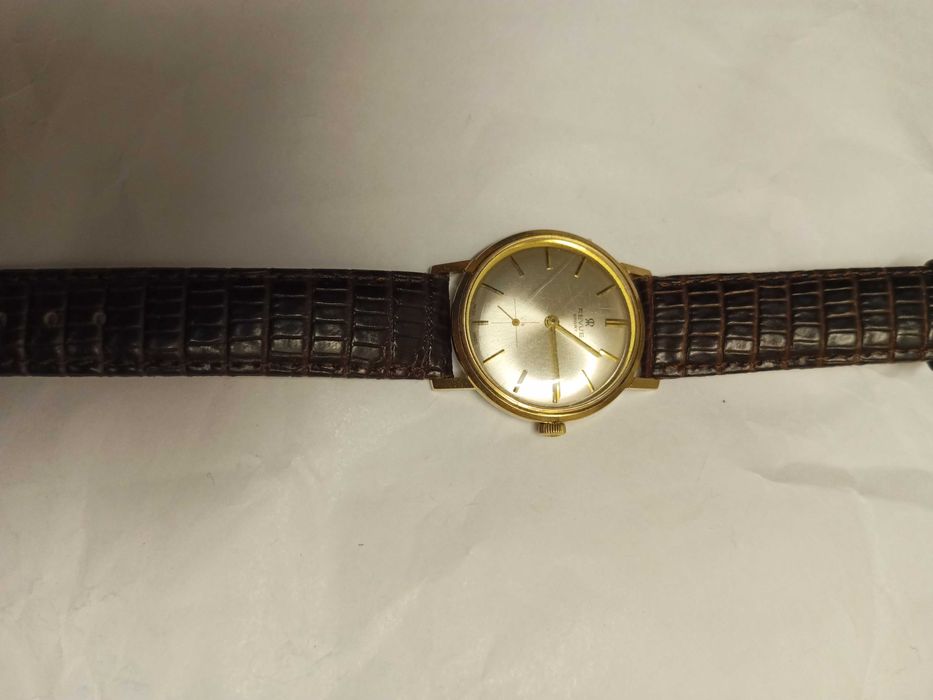 Revue złoty 14 K zegarek męski