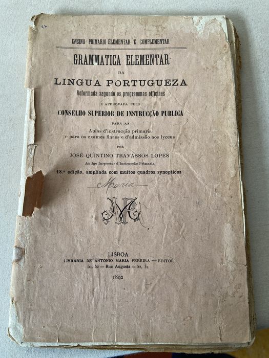 Grammatica elementar 1892