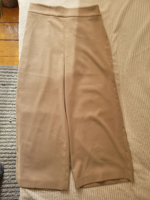 Spodnie damskie kuloty Zara wysoki stan  rozm.S 36-38