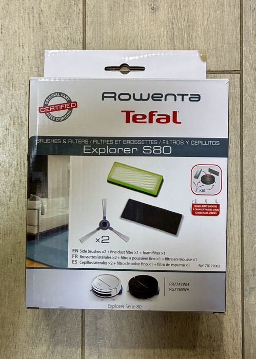 новий оригінальний комплект аксесуарів для роботів-пилососів Rowenta та Tefal серії Explorer S80