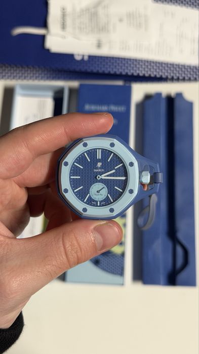 Swatch × Audemars Piguet AP Bioceramic Royal Pop Savonnette Lan Ba